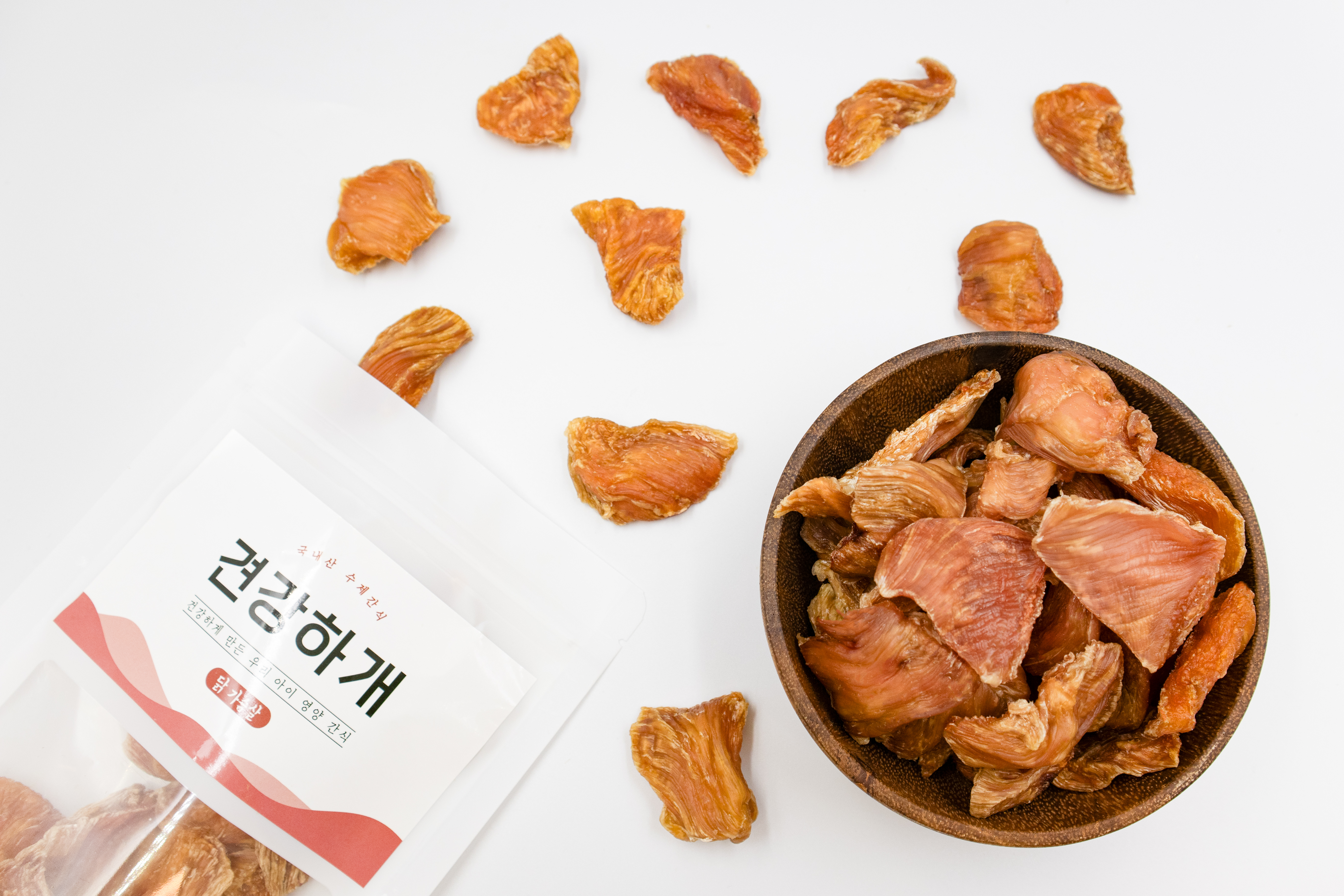 대용량 강아지 수제간식 국내산 닭가슴살 300g 보양식 - 상품 이미지