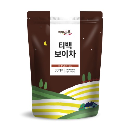 30티백 차예마을 보이차 해만차창 노동지 보이산차 30g, 1개 - 상품 이미지