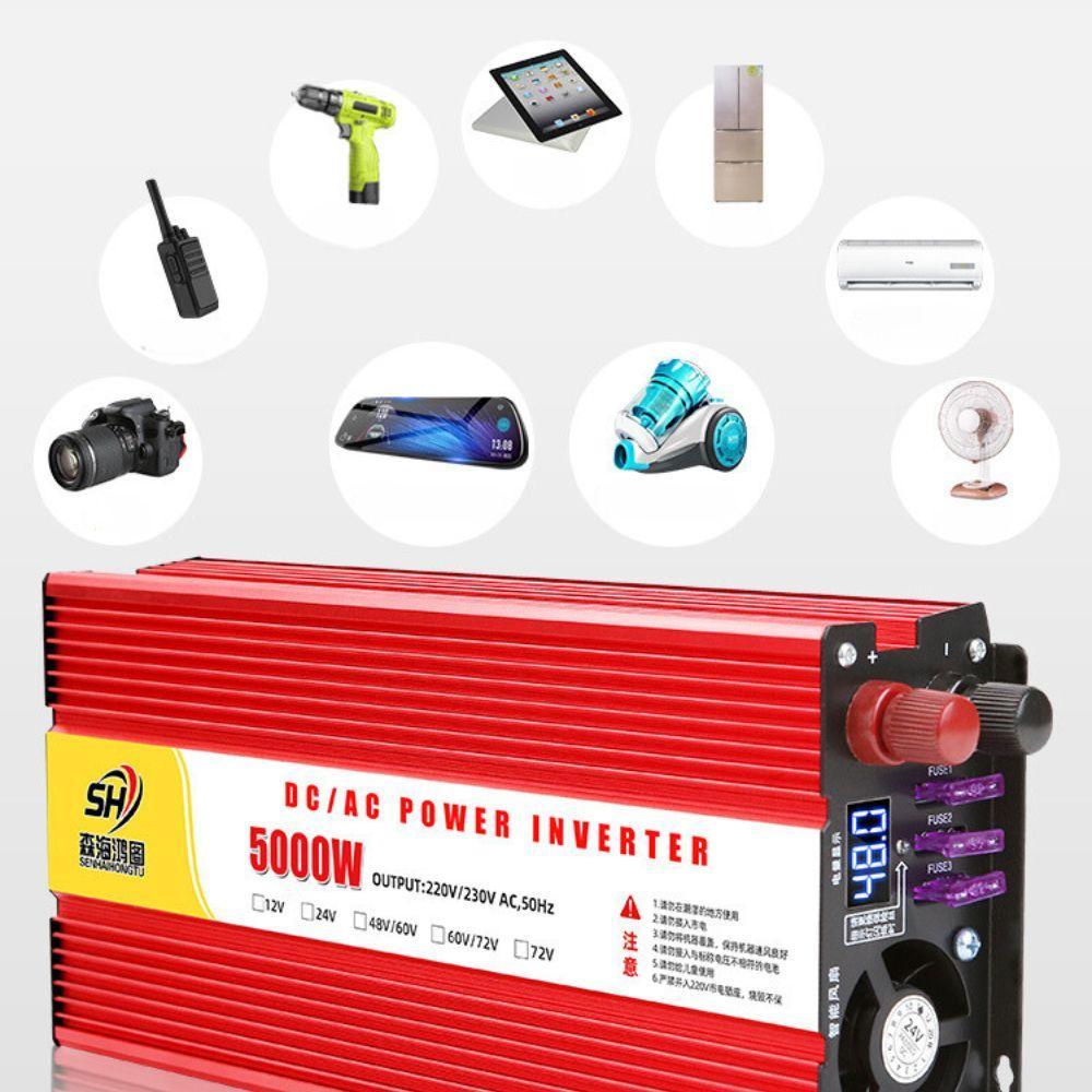 사인파 5000w 인버터 12v 24v 입력 범용 220v 출력 차박 캠핑 자동차 - 상세 이미지 4