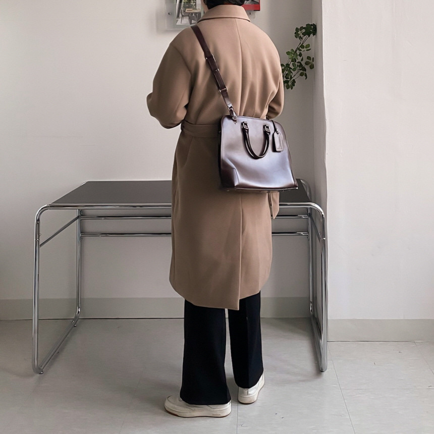 [당일출고/국내생산] 울 캐시라이크 롱 발마칸 코트 3color 오버핏 로브 123cm 상세 이미지 26