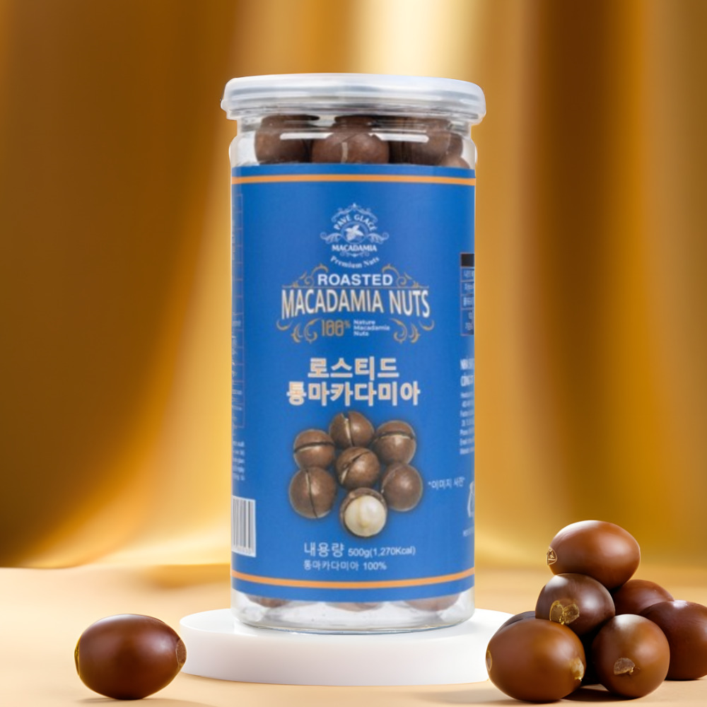 까먹는 파베글라스 로스티드 통 마카다미아 500g, 1개 - 메인 이미지