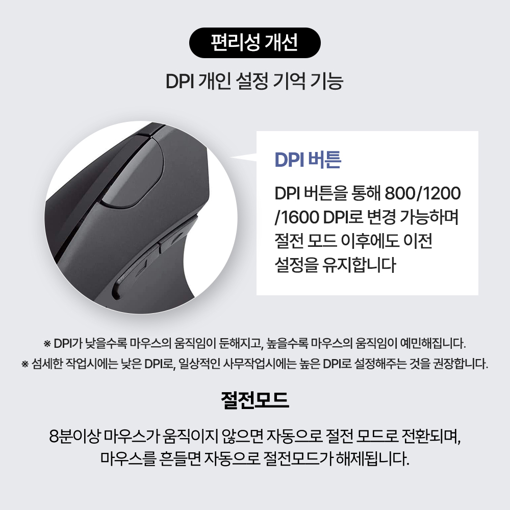 앤커 인체공학 버티컬 무선마우스 A7852