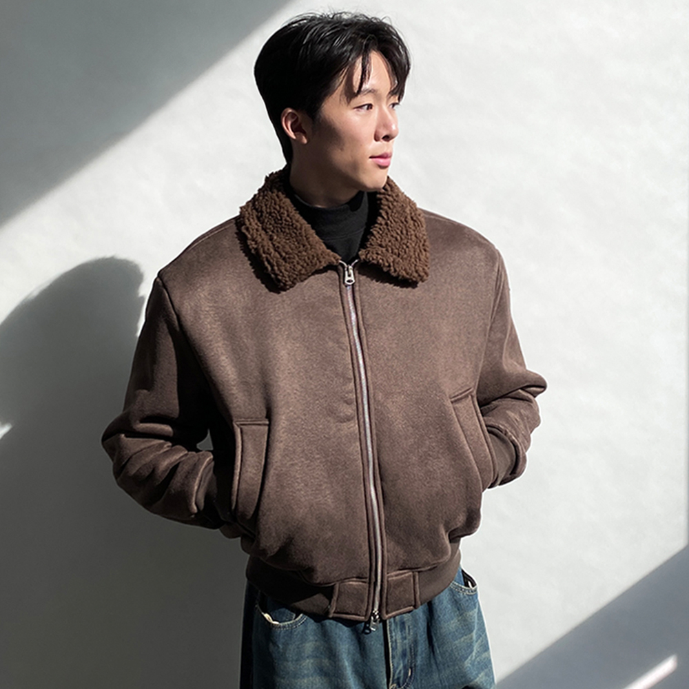 남자무스탕 남자스웨이드무스탕 - 상품 이미지