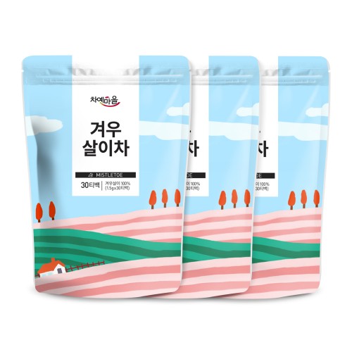 차예마을 국내산 겨우살이차 티백 30개입, 3개 - 상품 이미지