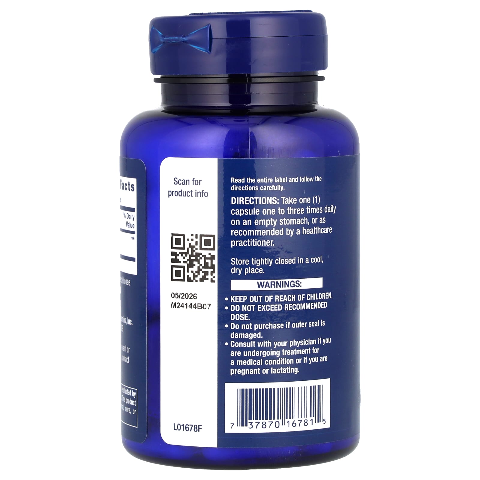 라이프익스텐션 리신 라이신 L라이신 620mg 100캡슐 x 2병 - 상세 이미지 3