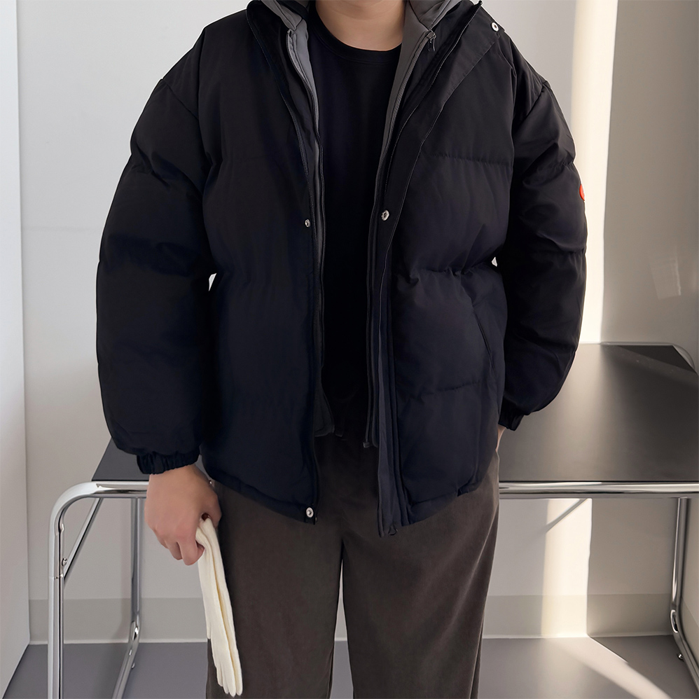 1+1 돕바 웰론패딩 푸퍼 커플패딩 - 상세 이미지 4