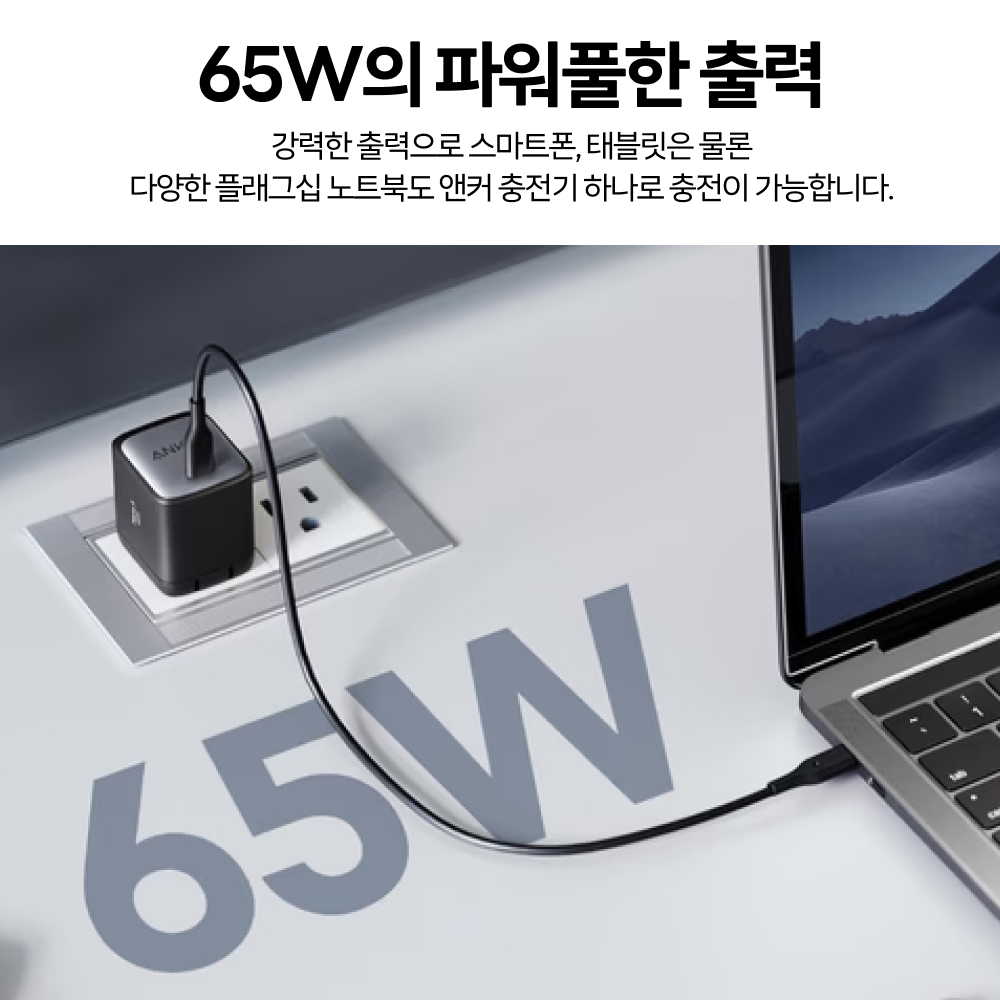 앤커 나노2 C타입 65W 고속충전기 A2663