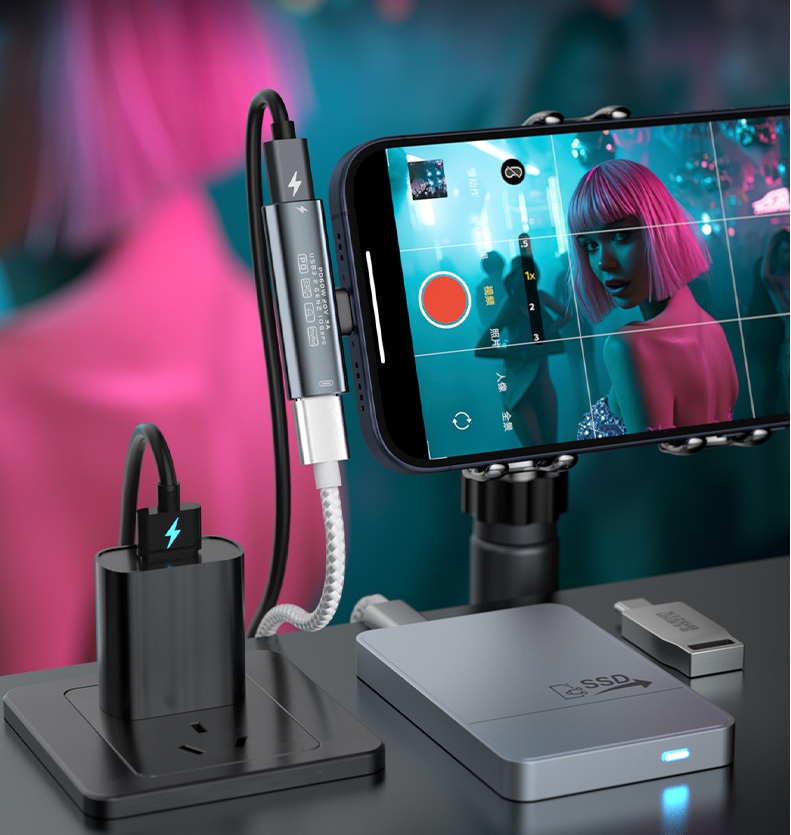 바라보고 USB3.2 Gen2 C타입 듀얼젠더 PD60W 10Gbps DAC AC04 - 상세 이미지 3