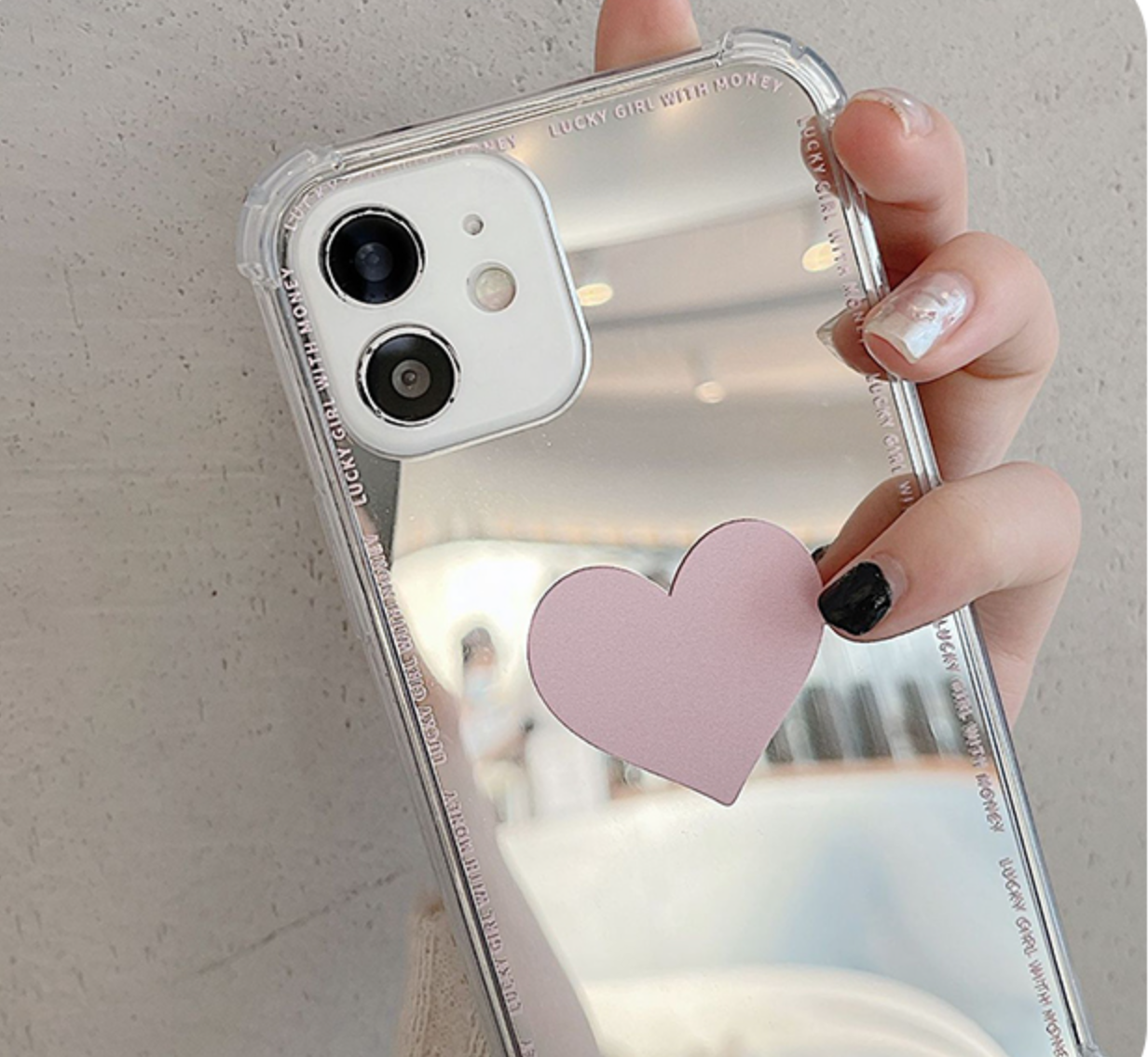아이폰16 프로 맥스 케이스 미러 하트 플러스 - 상세 이미지 2