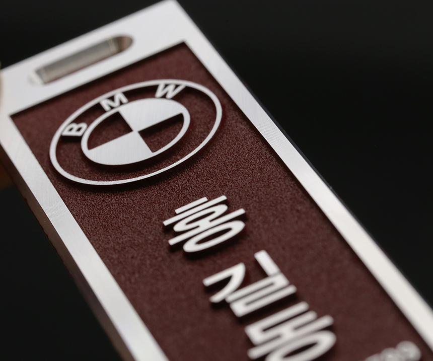 골프네임택 알루미늄 이니셜각인 커스텀 제작 캐디백 원팩토리 이미지 2