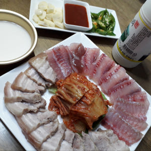 2대째 저온숙성 국산 목포 흑산도 산지직송 홍어 애 삼합 홍어 맛있게 먹은 솔직 후기 - 상품 이미지 4
