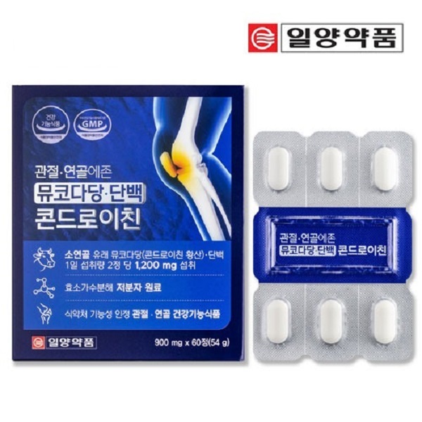 소연골 유래 뮤코다당 단백 콘드로이친 60정 - 상품 이미지