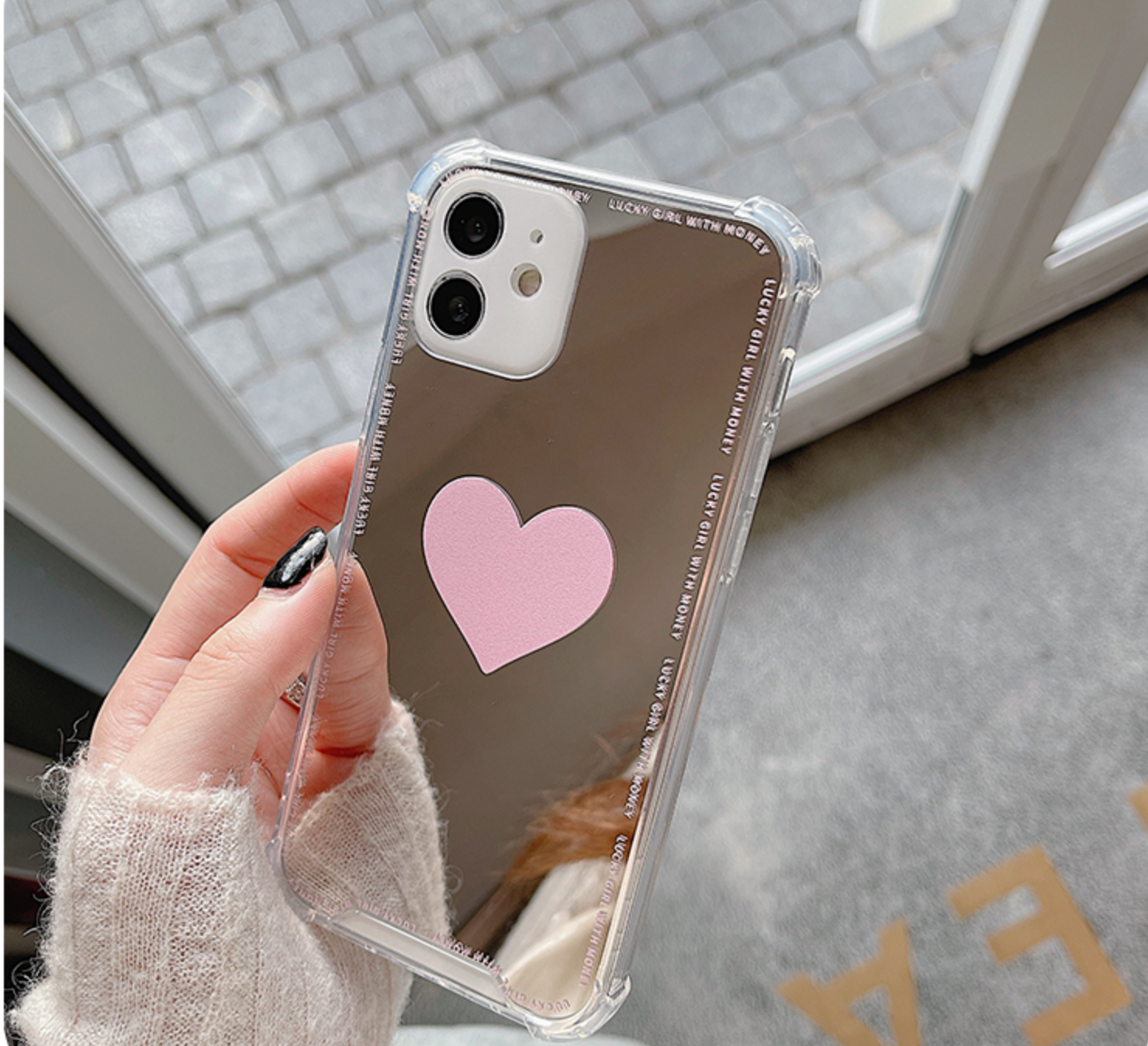 아이폰16 프로 맥스 케이스 미러 하트 플러스 - 상세 이미지 3