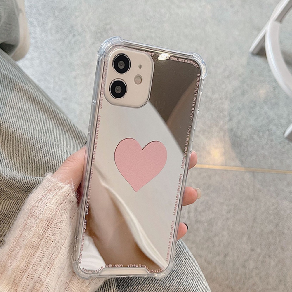 아이폰16 프로 맥스 케이스 미러 하트 플러스 - 상품 이미지