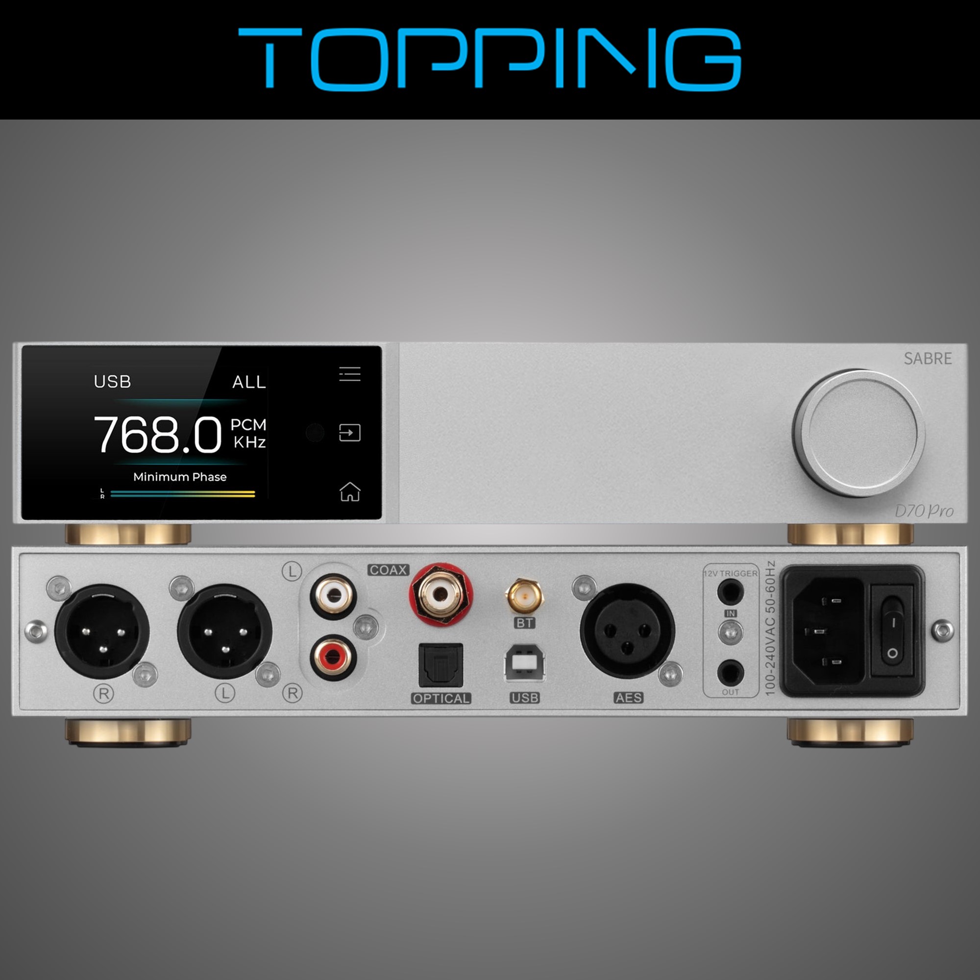 TOPPING 토핑 D70 Pro SABRE DAC 컨버터 국내정식수입제품 이미지 2