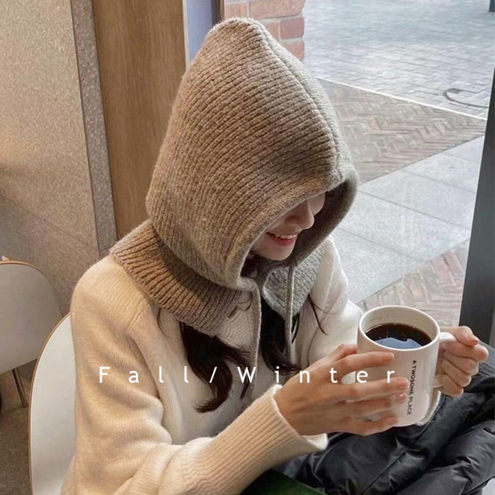 캐시미어 후드 바라클라바 발라클라바 넥워머 니트바바클라바 방한용품 골프 목토시 목워머 이미지 7