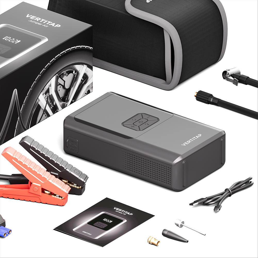 버티탭 4in1 점프스타터 스타트 공기압충전 자동차 배터리 방전 10000mAh 휴대용