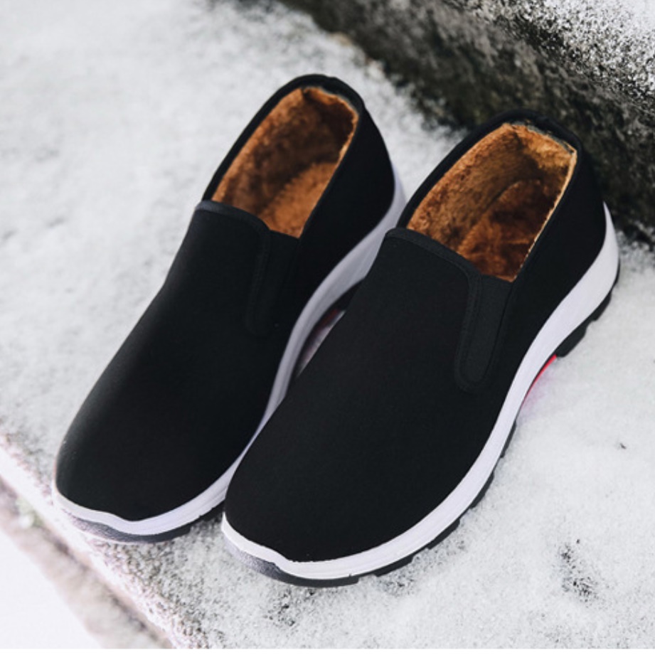 털로퍼 남자 겨울 털 슬립온 신발 남성 털단화