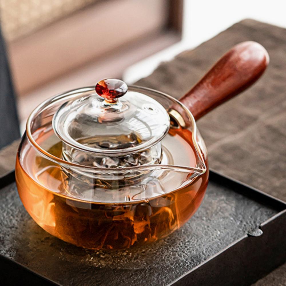 1인티팟 다관 미니티팟 우드핸들티팟 350ml