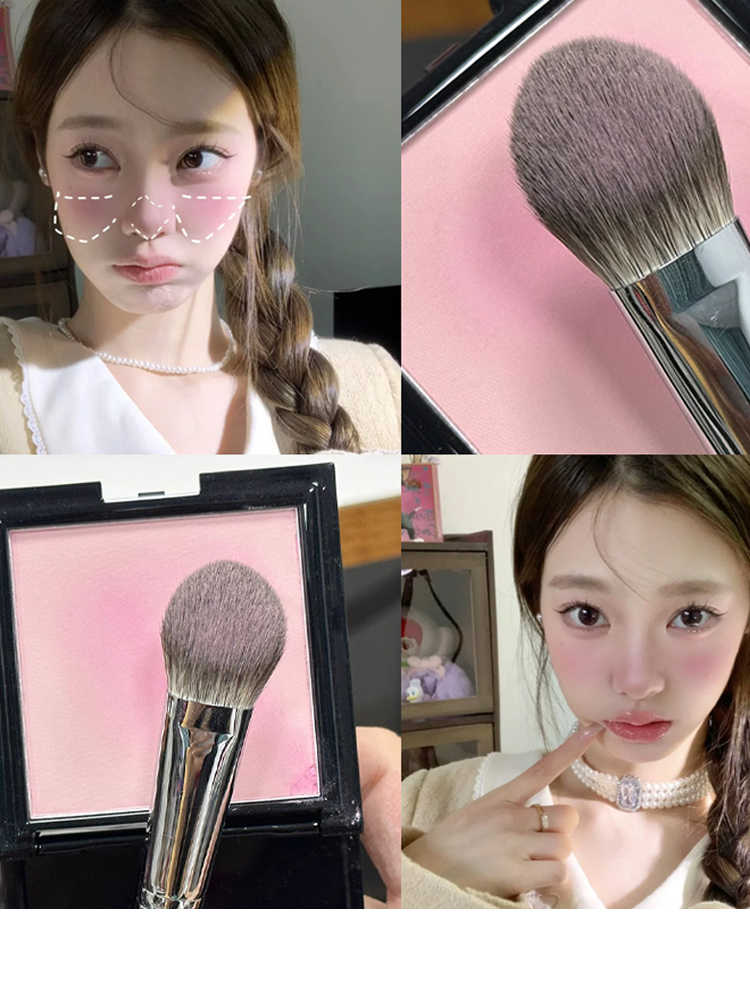 샵에서 쓰는 좁은영역 부분 블러셔 브러쉬 무펄하이라이터 브러시 - 상세 이미지 2