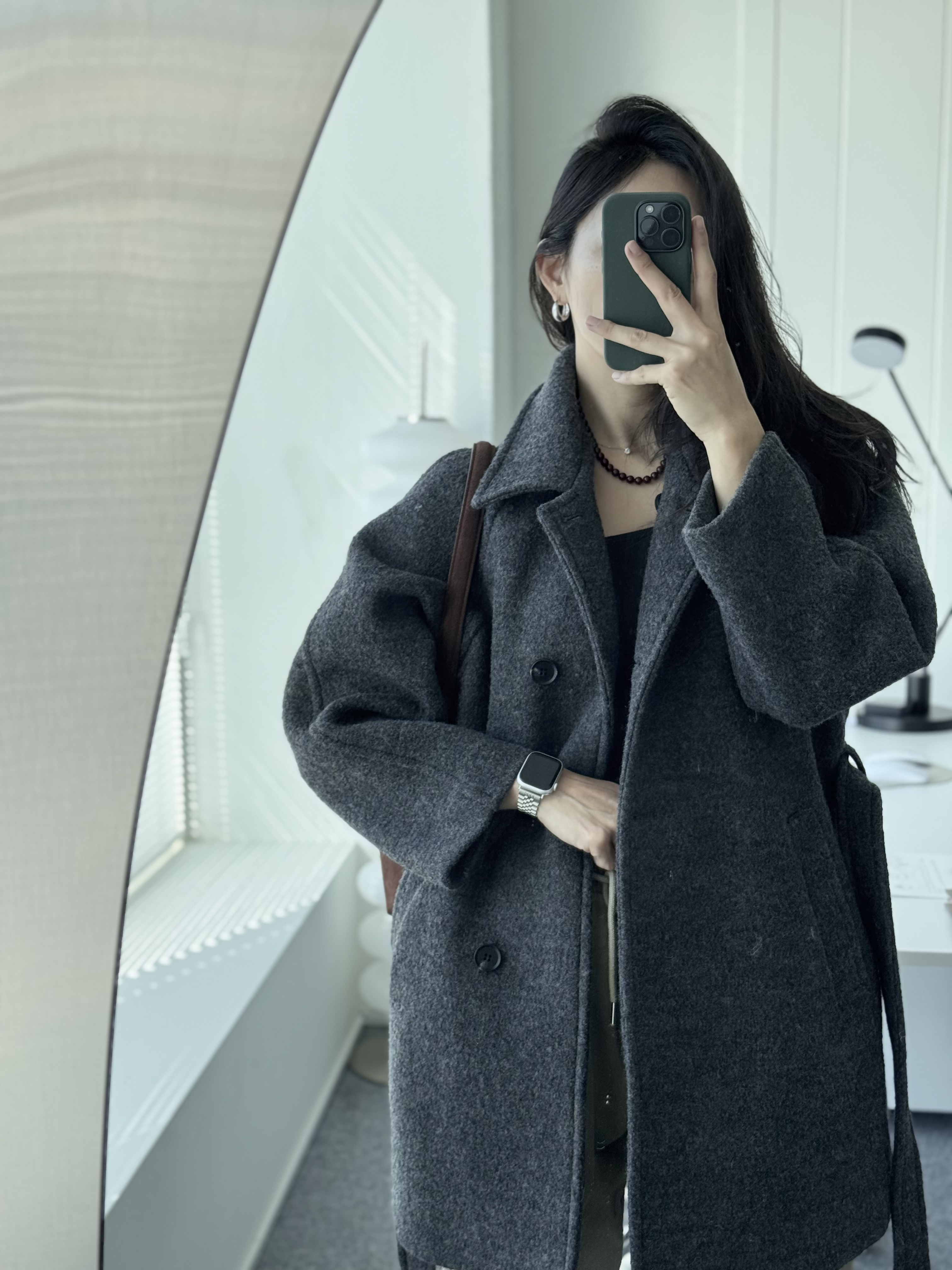 [24 f/w코트] 헤르몬 헤나 하이넥 부클 하프코트 울100 누빔 퀼팅 핸드메이드 640 상세 이미지 84