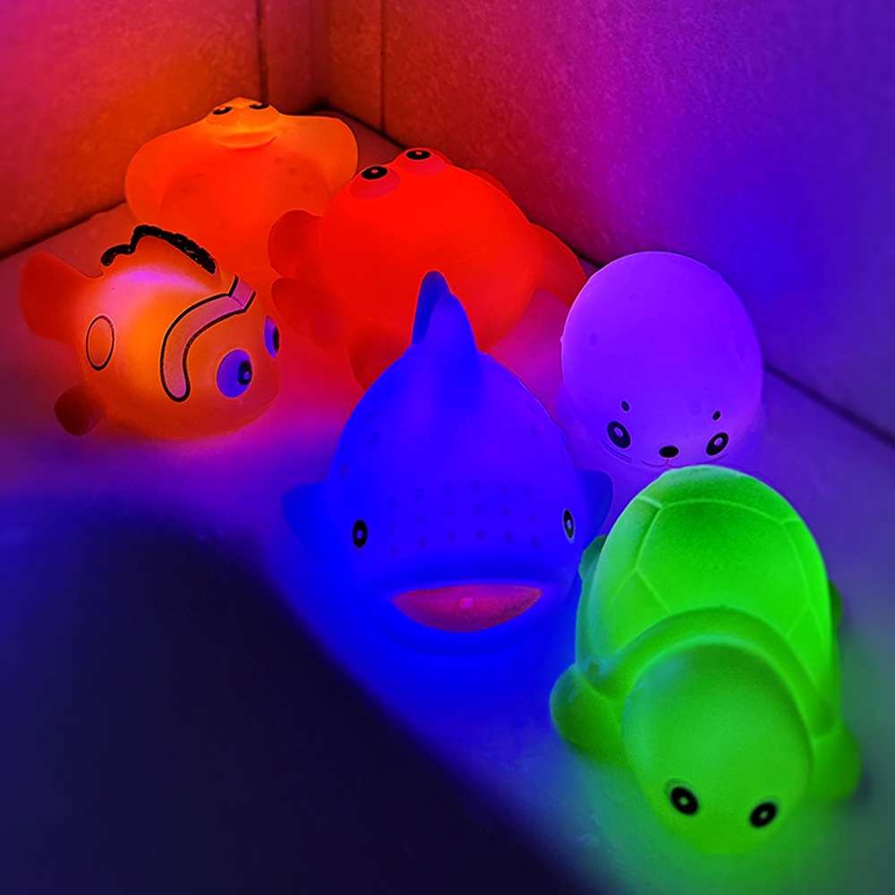 키저스 LED 낚시대 뜰채 10종세트 아기 유아 물놀이 목욕놀이 장난감 선물