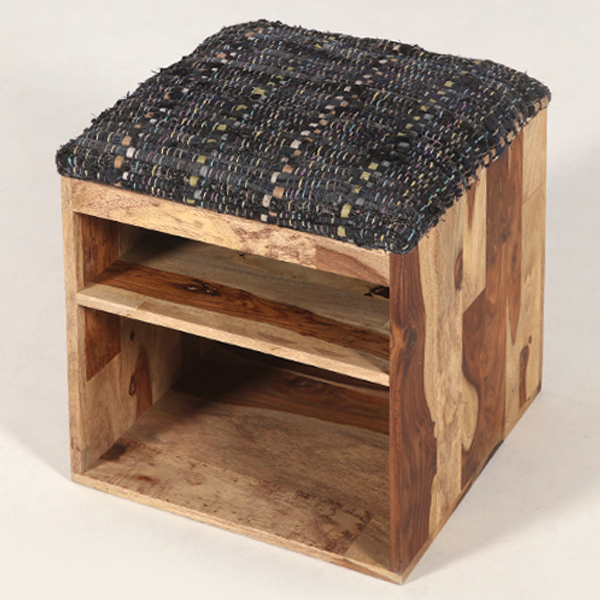 STANLEY 원목수납스툴 시샴나무 8809.6557