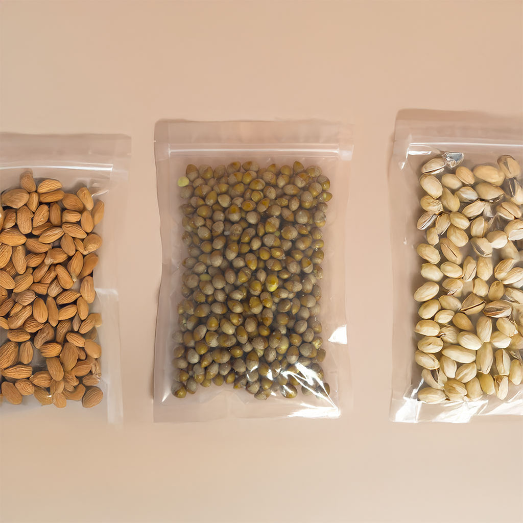 투명 지퍼백 식품 소분봉투 PET 튼튼한지퍼백 20x30, 100매, 1개