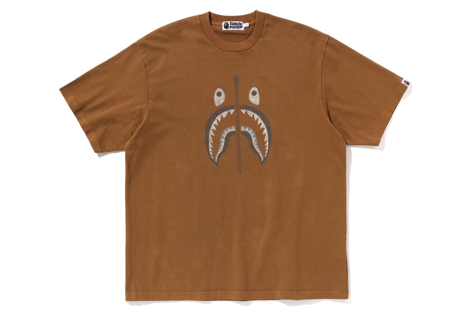베이프 반팔티 GARMENT DYE SHARK RELAXED FIT TEE 2월 신상 1K80-109-316 - 상세 이미지 3