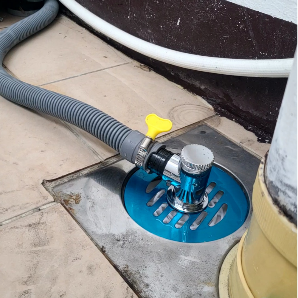 [듀얼]욕실 세탁기트랩 하수구덮개 베란다 세탁실트랩 냄새차단 건조기 배수구연결