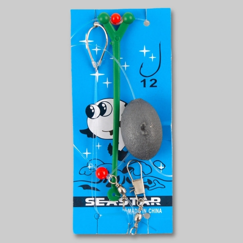 원투채비 묶음추 낚시바늘 원투추 도다리 바다 민물 다용도 세트 추25호-바늘12호