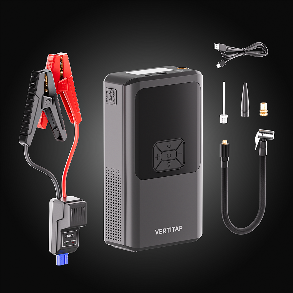 버티탭 4in1 점프스타터 스타트 공기압충전 자동차 배터리 방전 10000mAh 휴대용