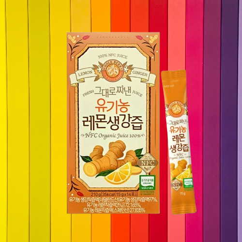 홀베리 레몬생강즙 레몬 생강 착즙 유기농 14포X1개 - 상세 이미지 2