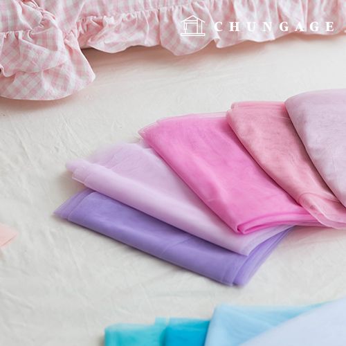 무지 망사 원단 레이스 천 쉬폰 안감 무대복 대폭 크레페 30종 한마 - 상세 이미지 4