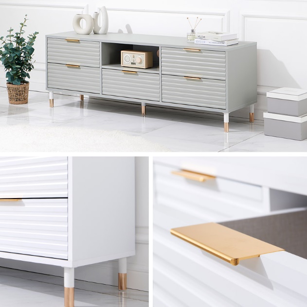 높은 거실장 템파보드 수납장 오디오장 서랍 선반 거실장