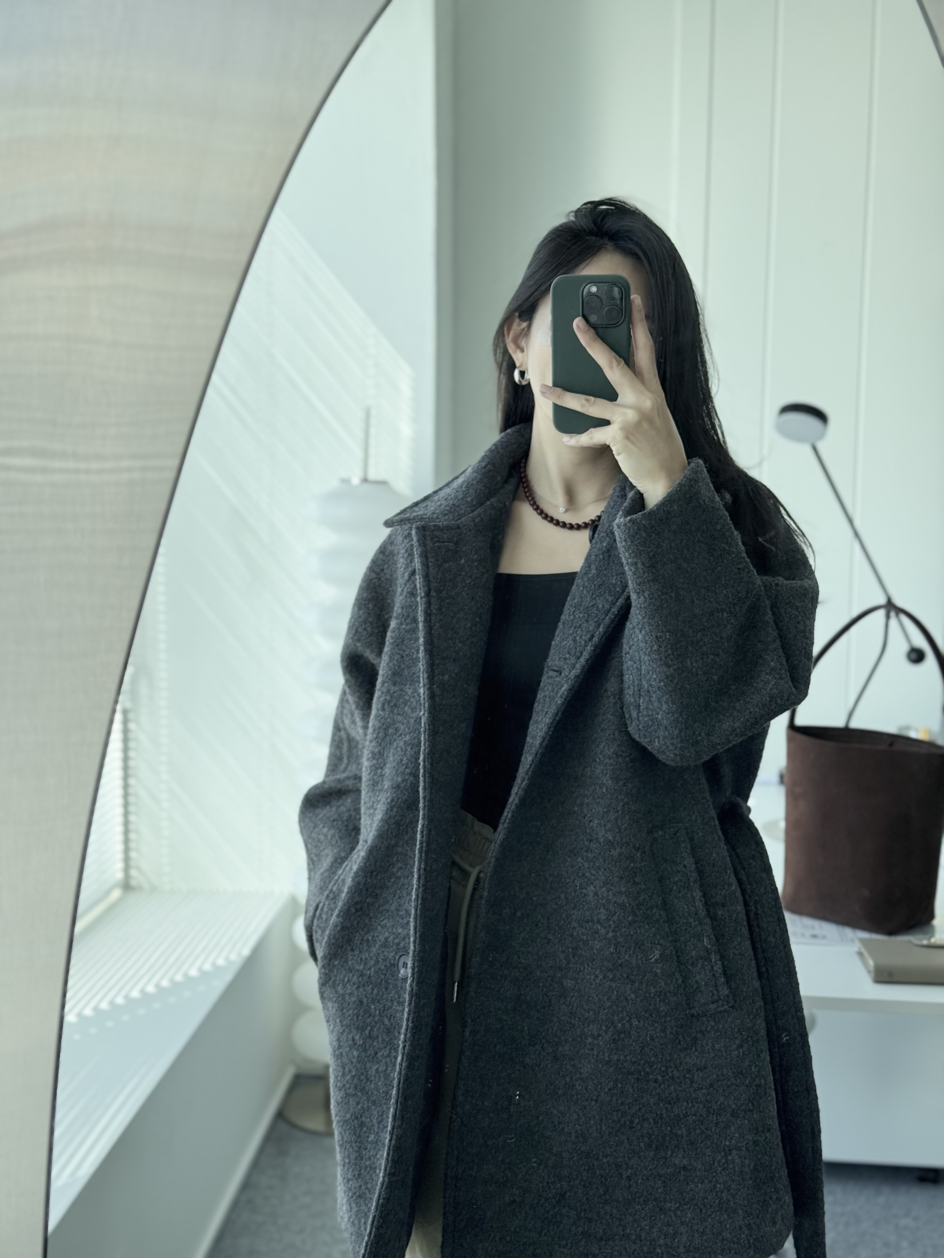 [24 f/w코트] 헤르몬 헤나 하이넥 부클 하프코트 울100 누빔 퀼팅 핸드메이드 640 상세 이미지 78