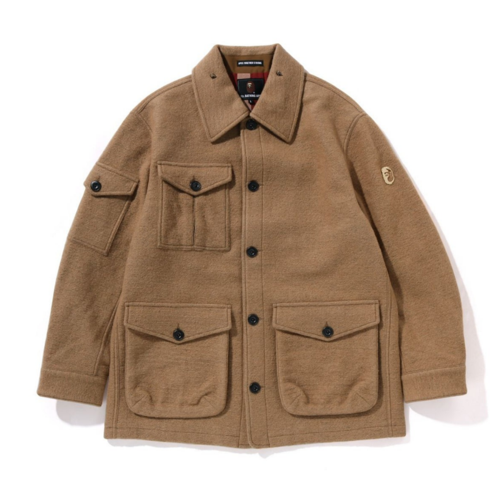 베이프 자켓 WOOLEN MILITARY JACKET 7K80-140-303 - 메인 이미지