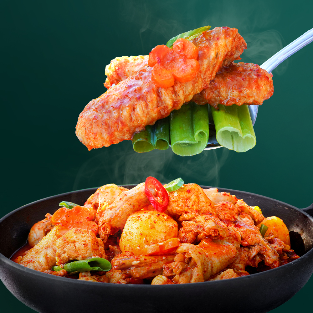 산지직송 닭볶음탕 닭도리탕 밀키트 캠핑용 간편 영양식 - 상품 이미지