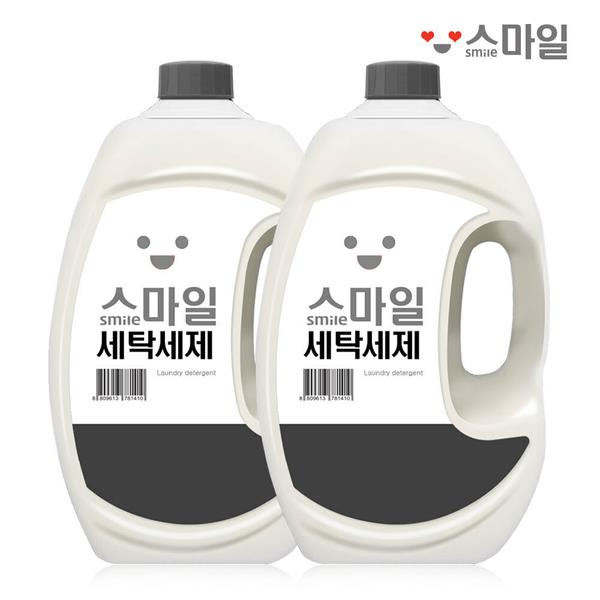 스마일 액체 세탁세제 일반용 2.5L 2개 : 주식회사 케이티알파