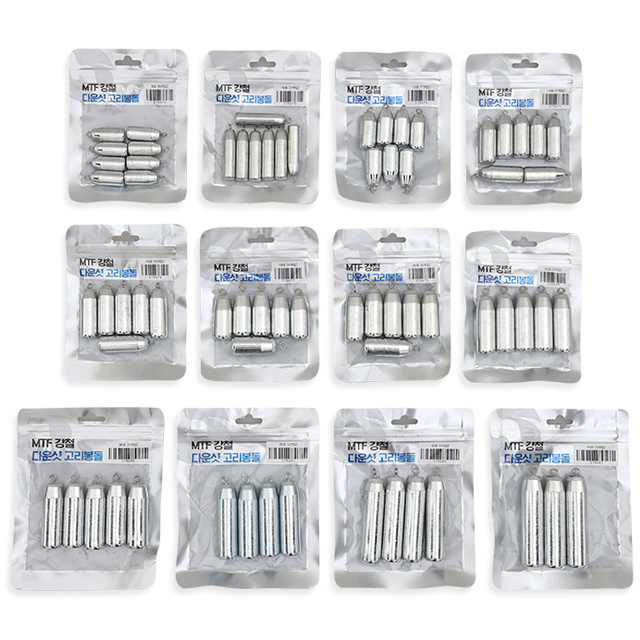 묶음팩 강철 고리 봉돌 다운샷 강철 추 문어 광어 우럭 쭈꾸미 갑오징어 40호, 4개입, 1개 이미지 4