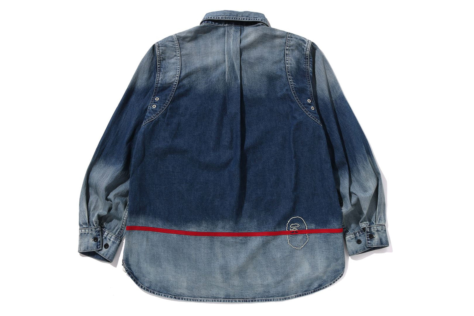 베이프 셔츠 DENIM LS SHIRT 7K80-131-304 - 상세 이미지 2