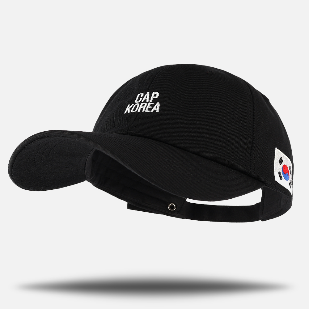 국내제작 CAP KOREA 캡 코리아 볼캡 태극기 와펜 야구모자 MADE IN KOREA - 상품 이미지
