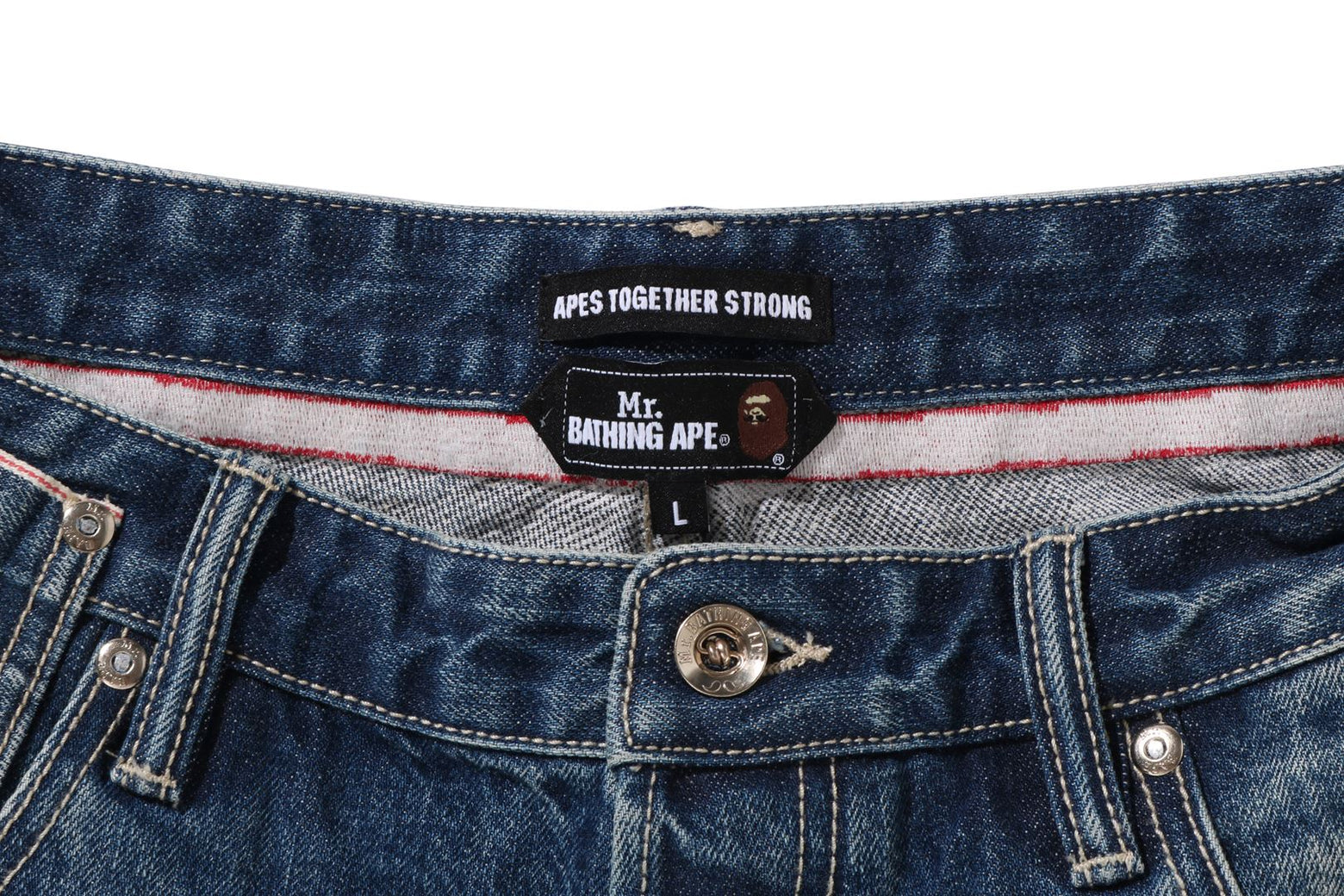 베이프 바지 RELAXED FIT DENIM PANTS 7K80-150-303 - 상세 이미지 3