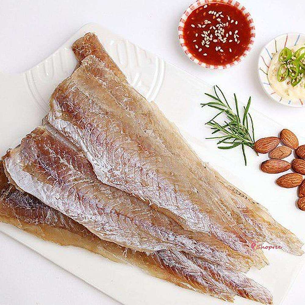 국내가공조미어포 명태포 아귀포 400g 명태알포 1봉 건어물 통마리 안주 뼈아구포 간식w : 샵프리F