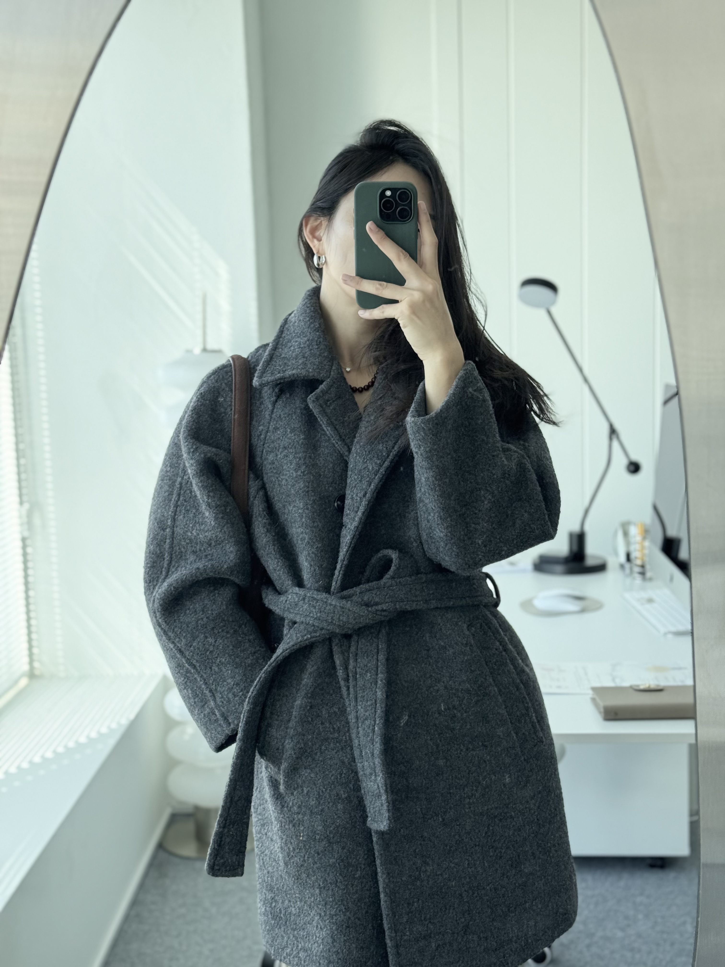 [24 f/w코트] 헤르몬 헤나 하이넥 부클 하프코트 울100 누빔 퀼팅 핸드메이드 640 상세 이미지 82