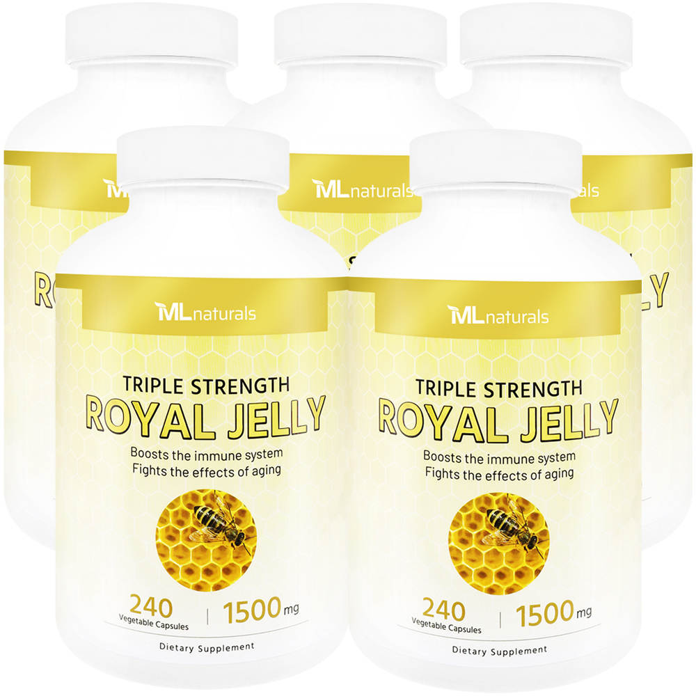 마이라이프내추럴스 로얄젤리 로열제리 1500mg 알약 240캡슐, 5개 - 메인 이미지