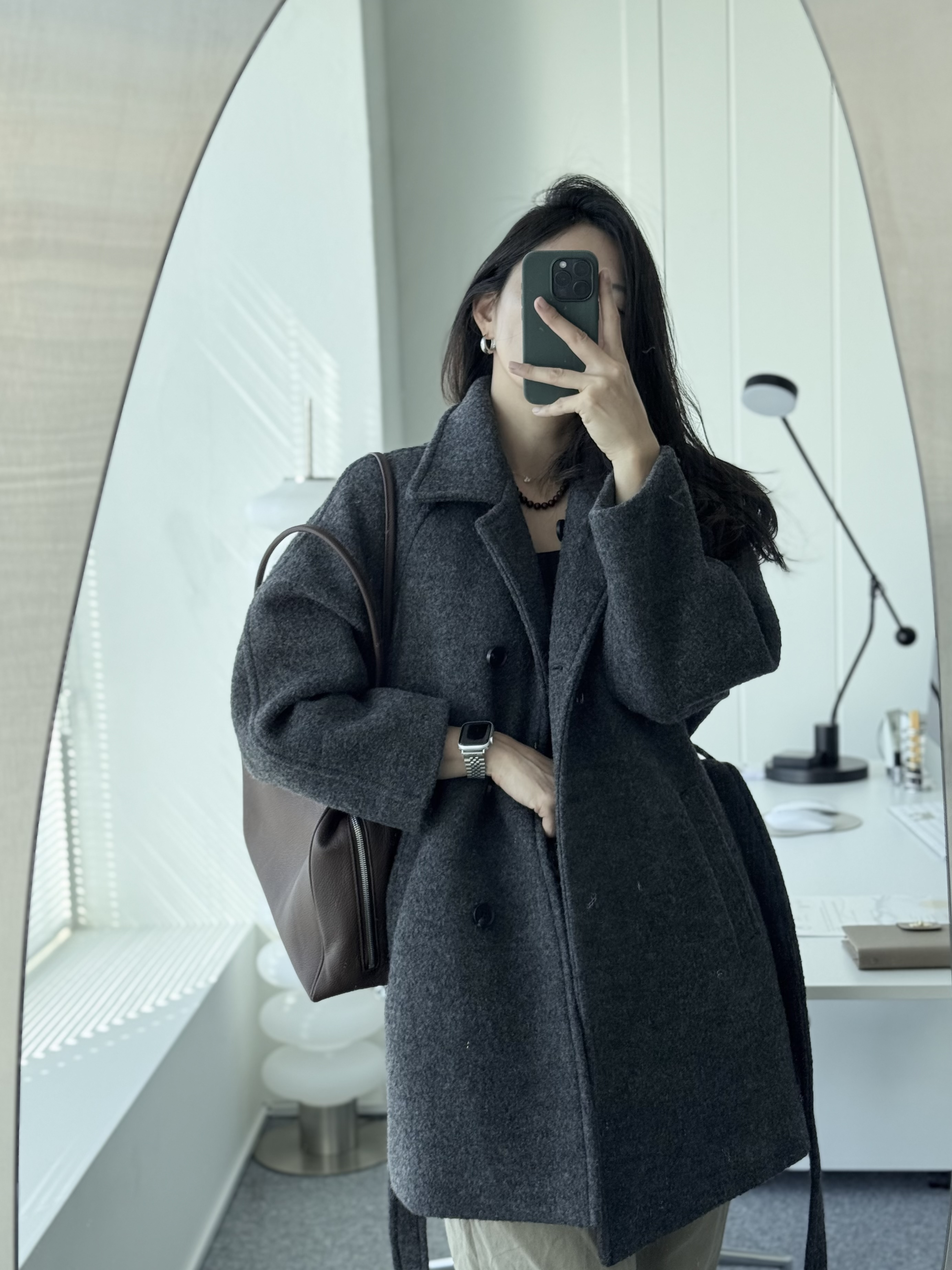 [24 f/w코트] 헤르몬 헤나 하이넥 부클 하프코트 울100 누빔 퀼팅 핸드메이드 640 상세 이미지 89
