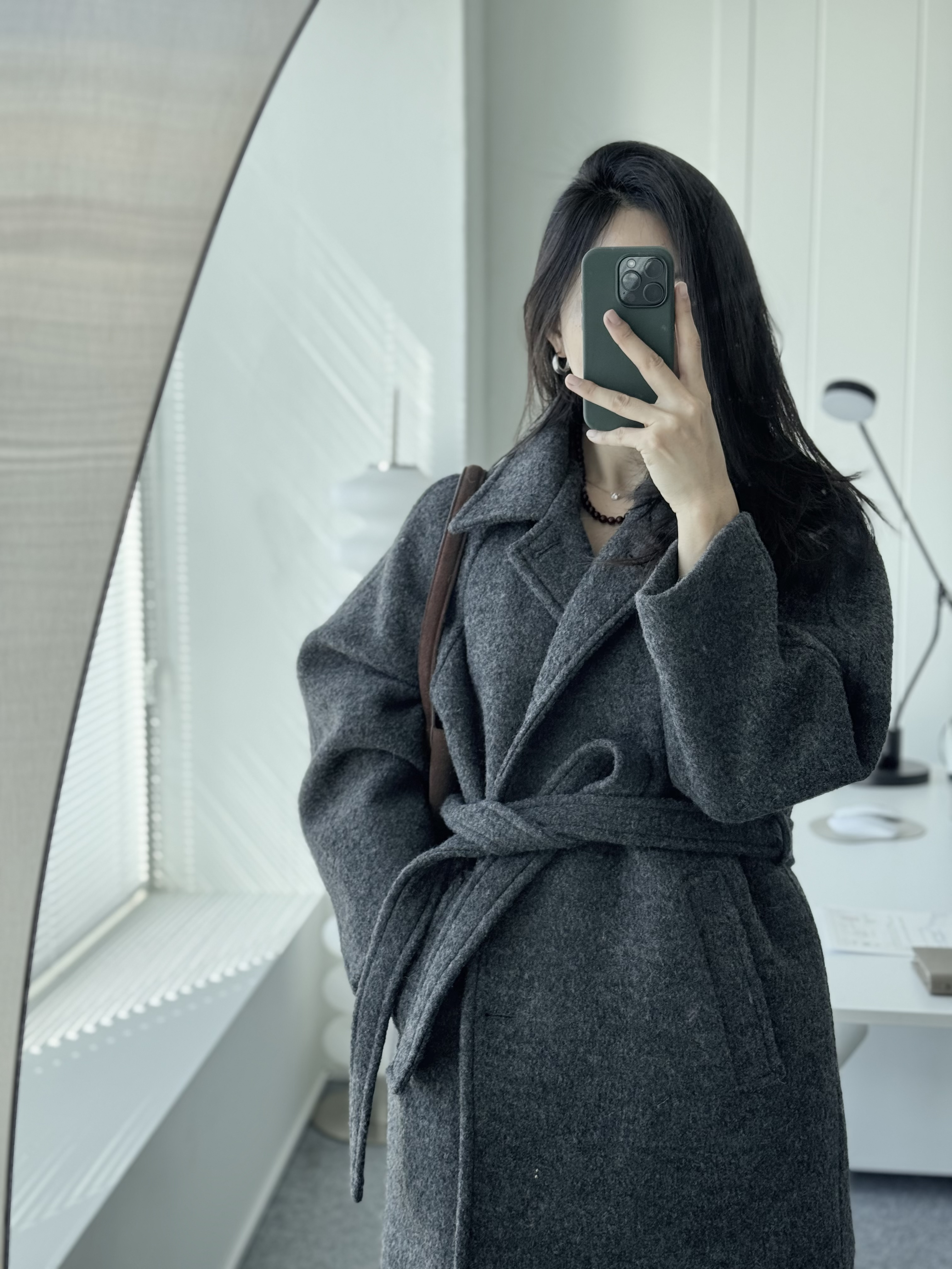 [24 f/w코트] 헤르몬 헤나 하이넥 부클 하프코트 울100 누빔 퀼팅 핸드메이드 640 상세 이미지 83