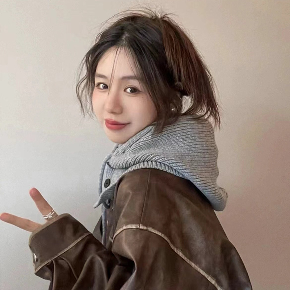 캐시미어 후드 바라클라바 발라클라바 넥워머 니트바바클라바 방한용품 골프 목토시 목워머 이미지 8