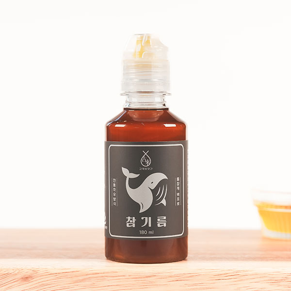 마개가 편리한 저온압착 고소한 국산 참기름 180ml, 1개